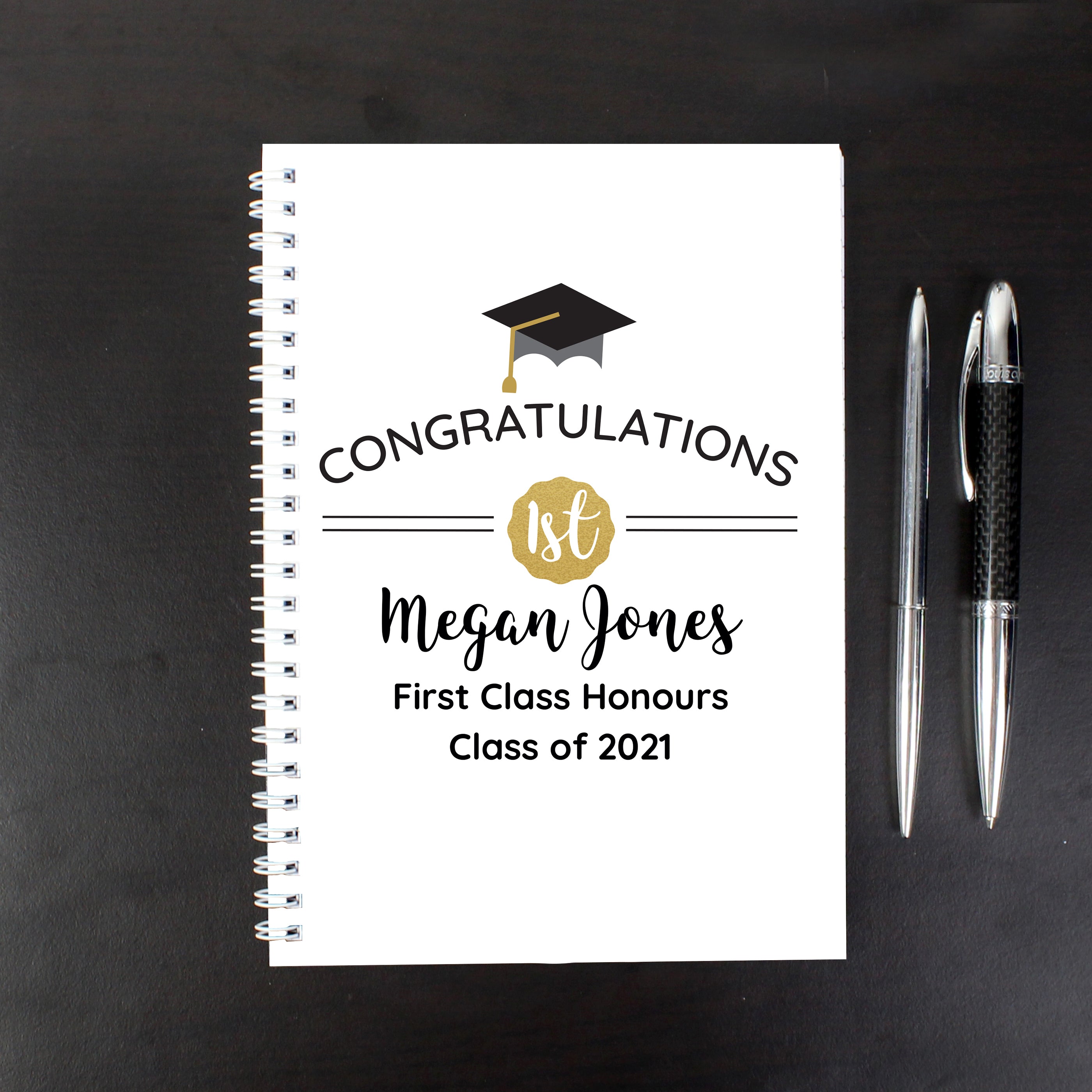 Personalised Graduation A5 Notebook