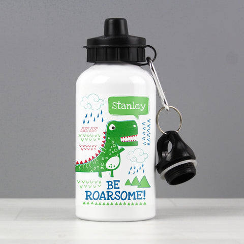 Image of Personalised 'Be Roarsome' Dinosaur Drinks Bottle