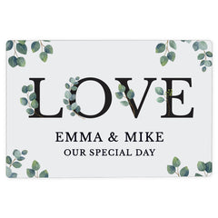 Personalised Botanical Metal Sign