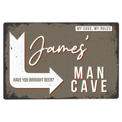 Personalised Man Cave Metal Sign