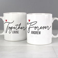 Personalised Together Forever Mug Set