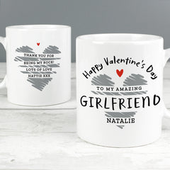 Personalised Happy Valentine's Day Mug