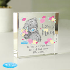 Personalised Me to You Lovely Mum Crystal Token