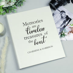 Personalised 'Memories are Timeless' Traditional Photo Album