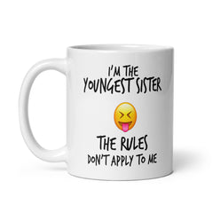 Youngest Sister Sibling Mug - 11oz Ceramic Glossy