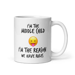 Youngest Middle Oldest Child Sibling Rules Mugs