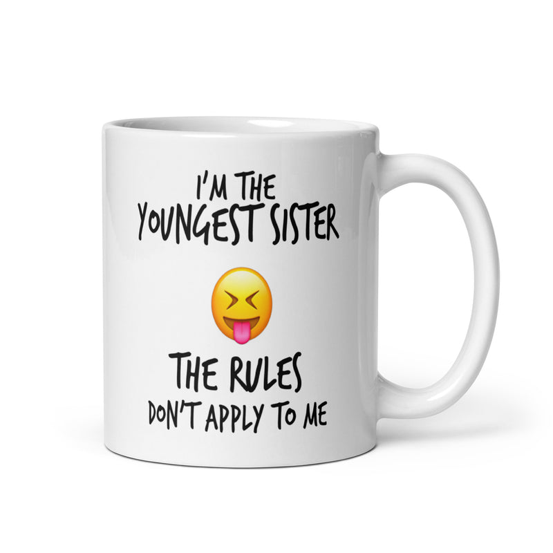 Youngest Sister Sibling Mug - 11oz Ceramic Glossy