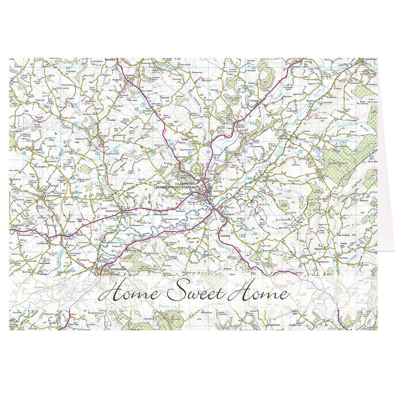 Personalised Present Day Map Card
