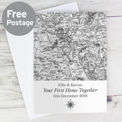 Personalised 1805 - 1874 Old Series Map Compass Card