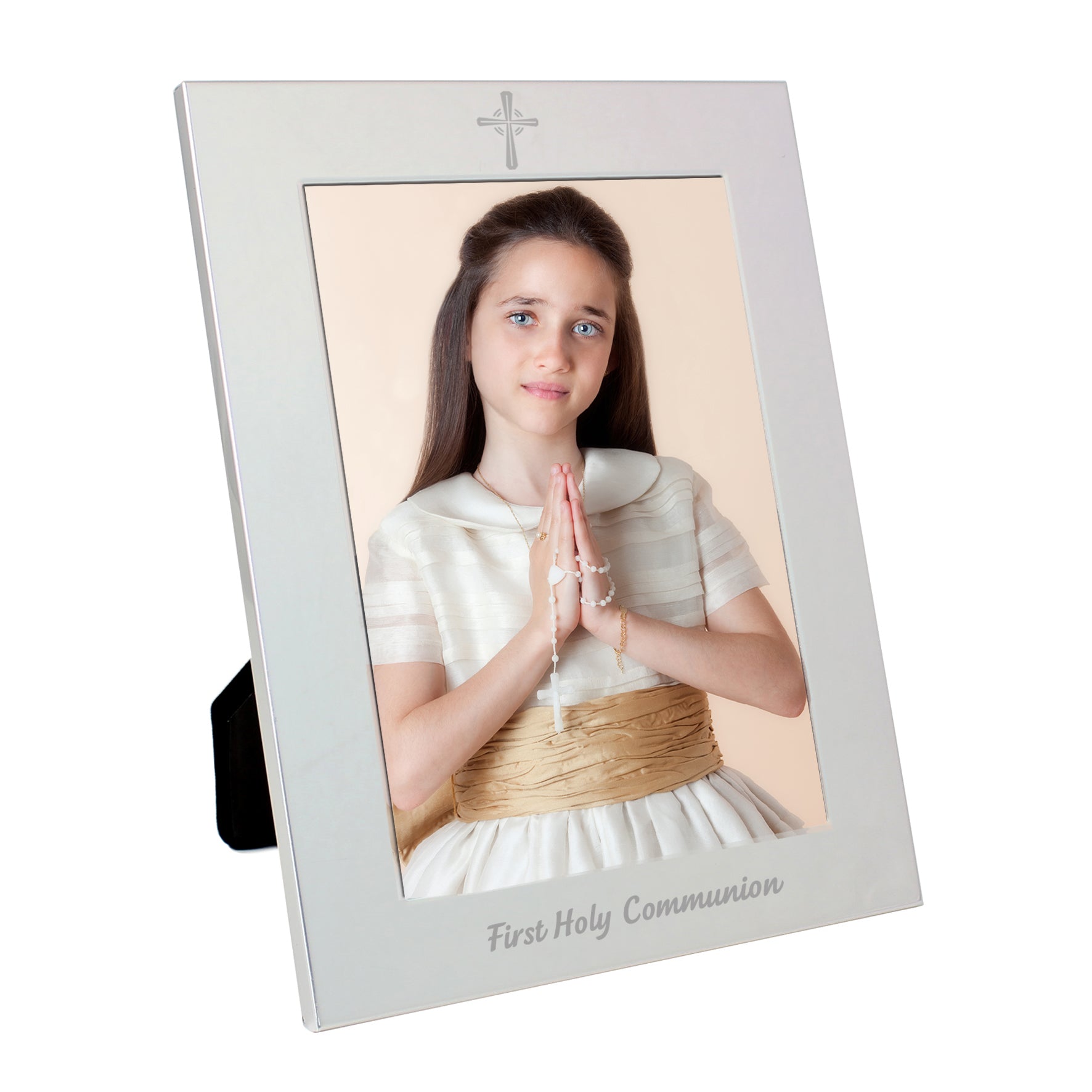 Silver 5x7 Holy Communion  Photo Frame
