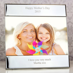 Personalised Silver 6x4 Photo Frame