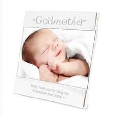 Personalised Silver Godmother 6x4 Photo Frame