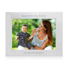 Personalised Silver 7x5 Landscape Photo Frame