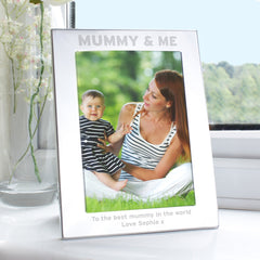Personalised Silver 5x7 Mummy & Me Photo Frame