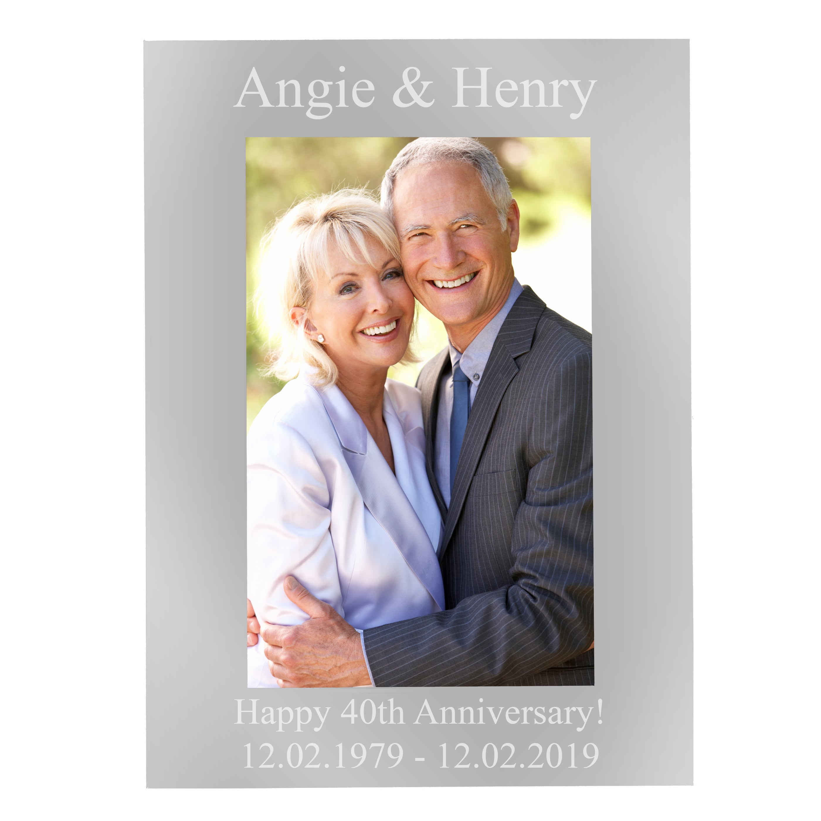 Personalised 6x4 Silver Photo Frame