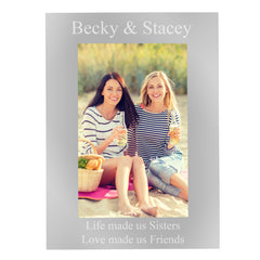 Personalised 6x4 Silver Photo Frame
