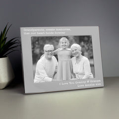 Personalised Free Text 5 x 7 Silver Photo Frame