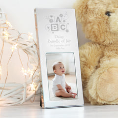 Personalised ABC Small 2x3 Silver Photo Frame