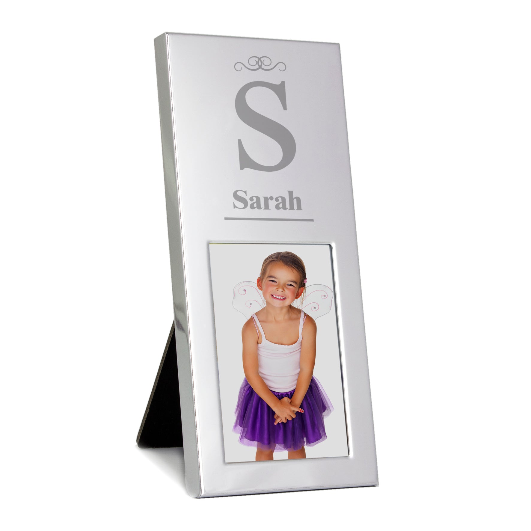 Personalised Small Initial 2x3 Silver Photo Frame
