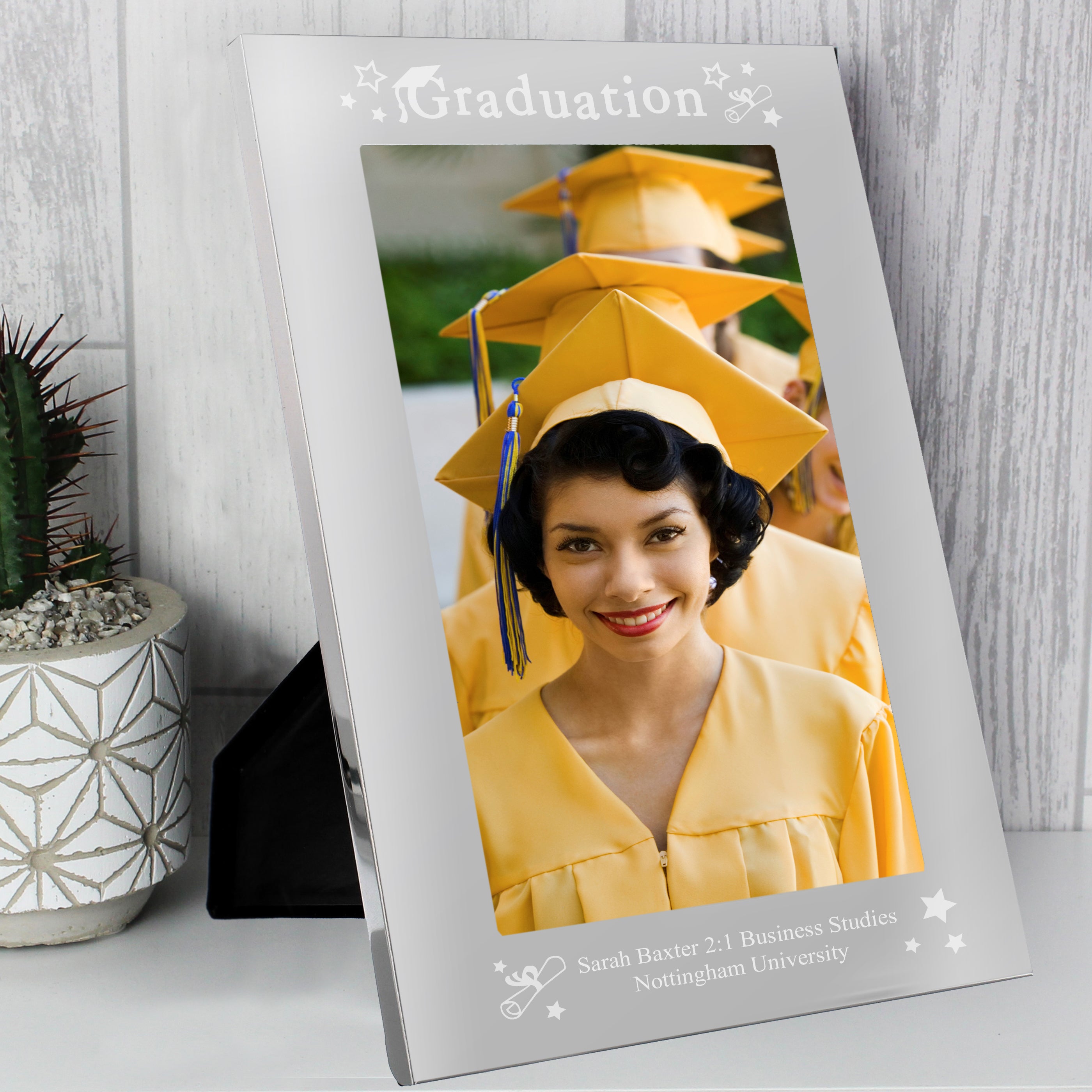 Personalised Graduation 5x7 Silver Photo Frame