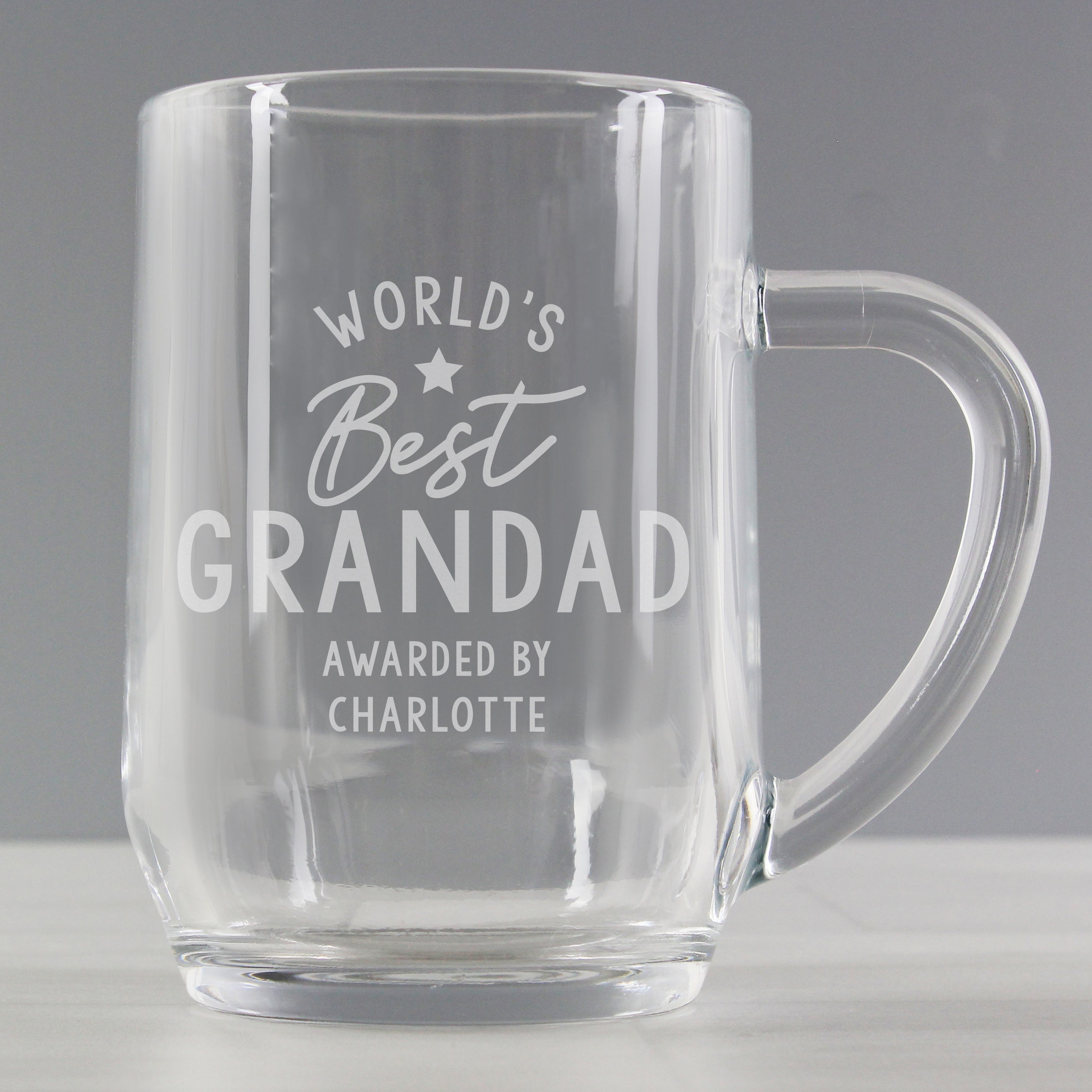 Personalised 'Worlds Best Grandad' Tankard by Gift Original