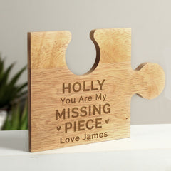 Personalised My Missing Piece Jigsaw Piece Life Style Photo