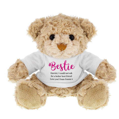 Personalised #Bestie Teddy Bear