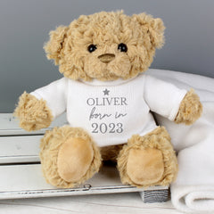 Personalised Born In Teddy Bear By Gift Original