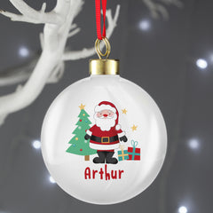 Front View Personalised Santa Bauble