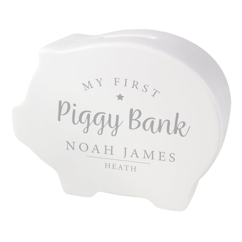 Personalised My First Piggy Bank