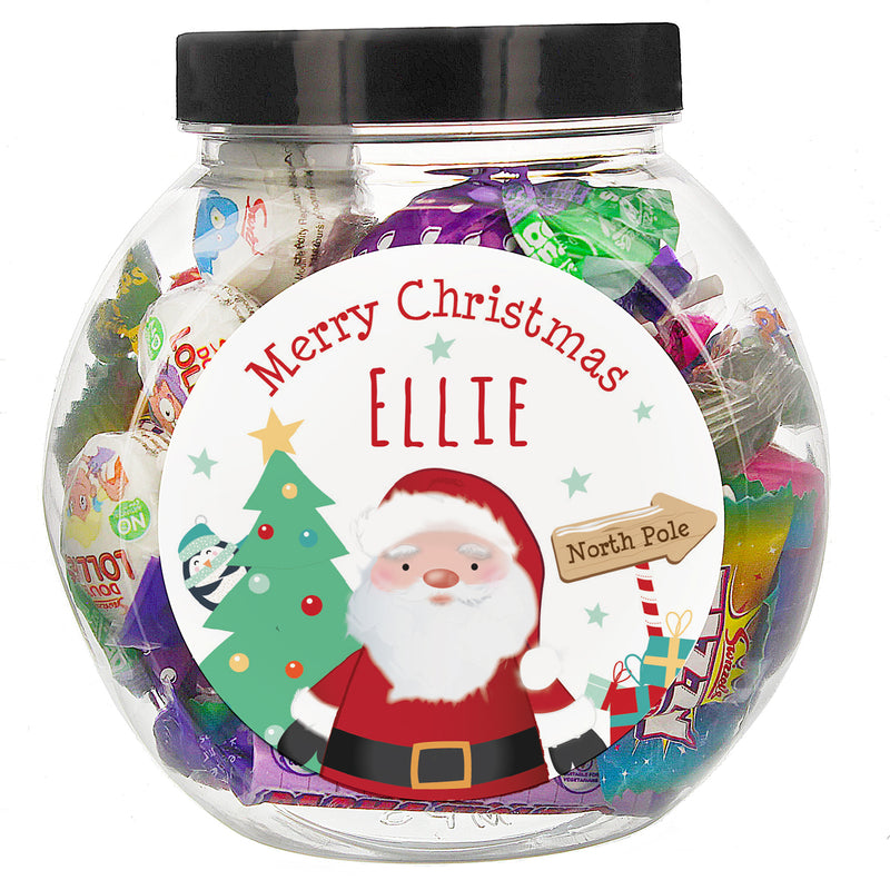 Personalised Santa Sweet Jar