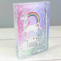 Personalised Unicorn Glitter Shaker