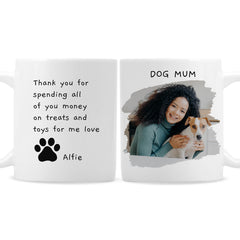 Personalised Free Text Pet Photo Upload Mug