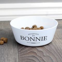 Personalised Reserved for Plastic Cat Bowl by Gift Original