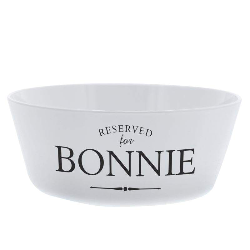 Personalised Reserved for Plastic Cat Bowl