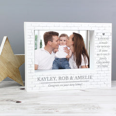 Personalised Family 7x5 Landscape Box Photo Frame
