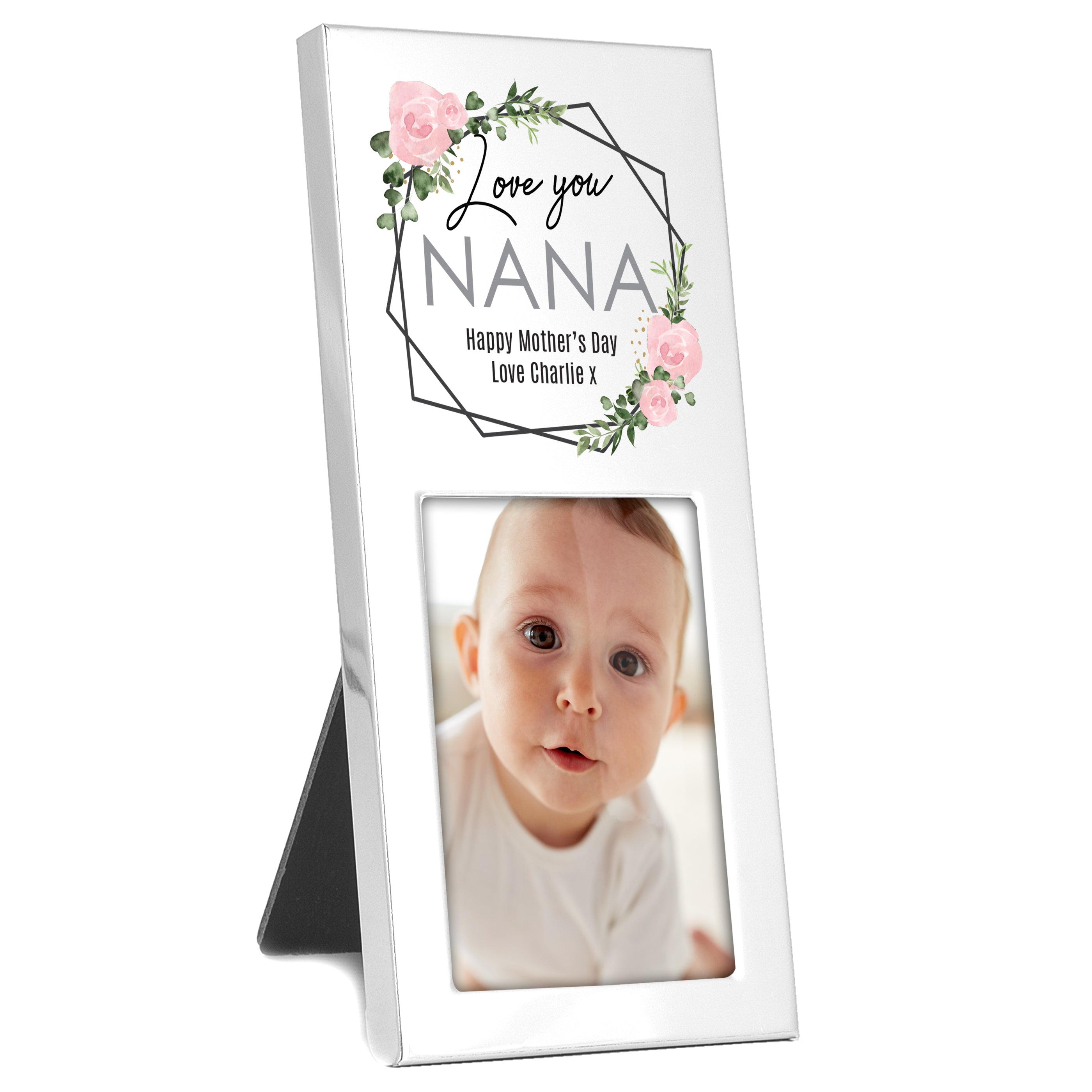 Personalised Abstract Rose 2x3 Photo Frame