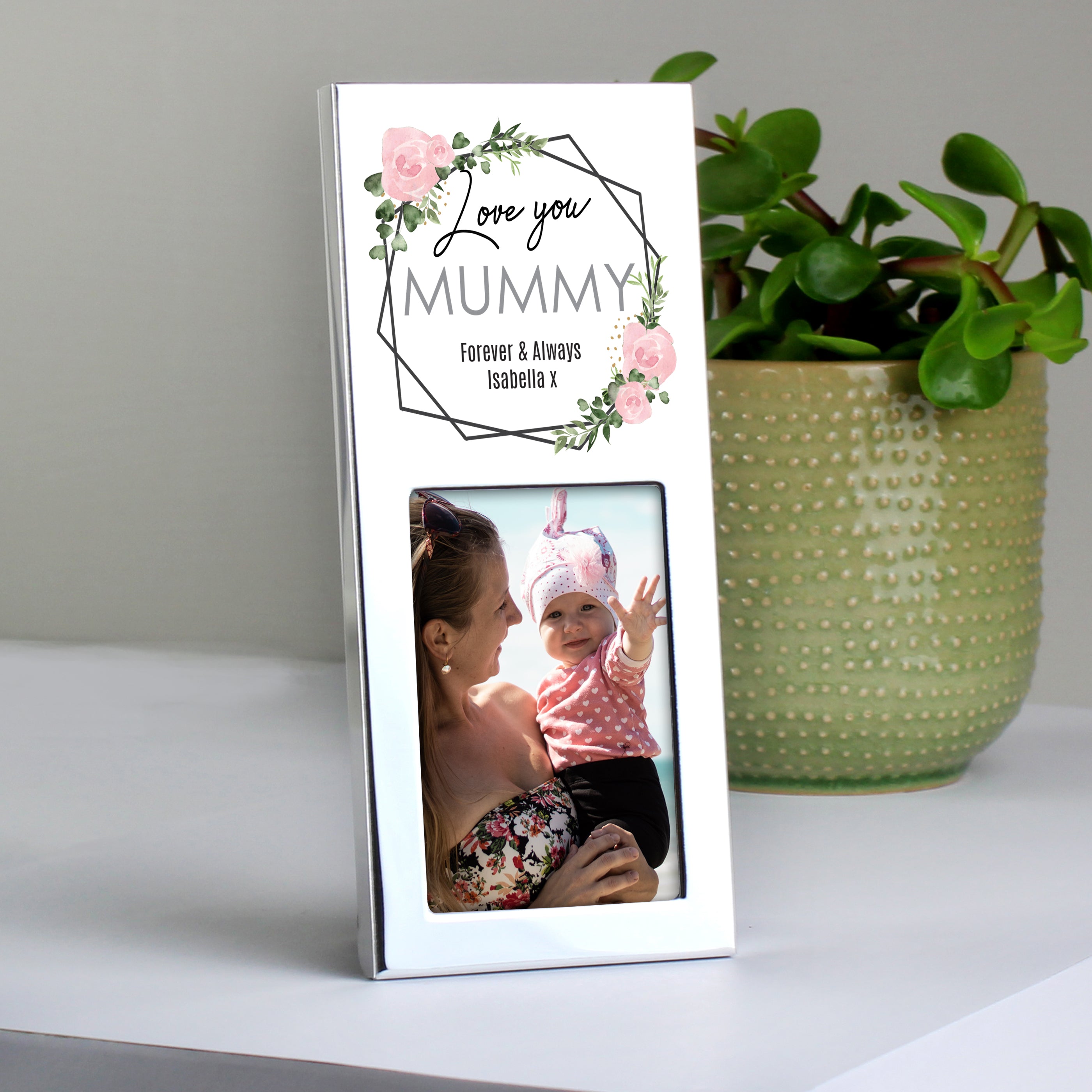 Personalised Abstract Rose 2x3 Photo Frame