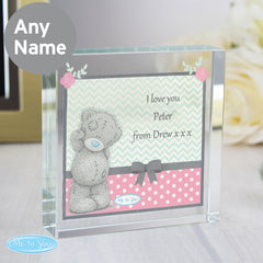 Personalised Me To You Pastel Polka Dot for Her Crystal Token