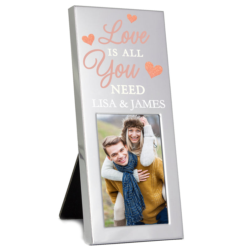 Personalised 'Love is All You Need' 2x3 Photo Frame