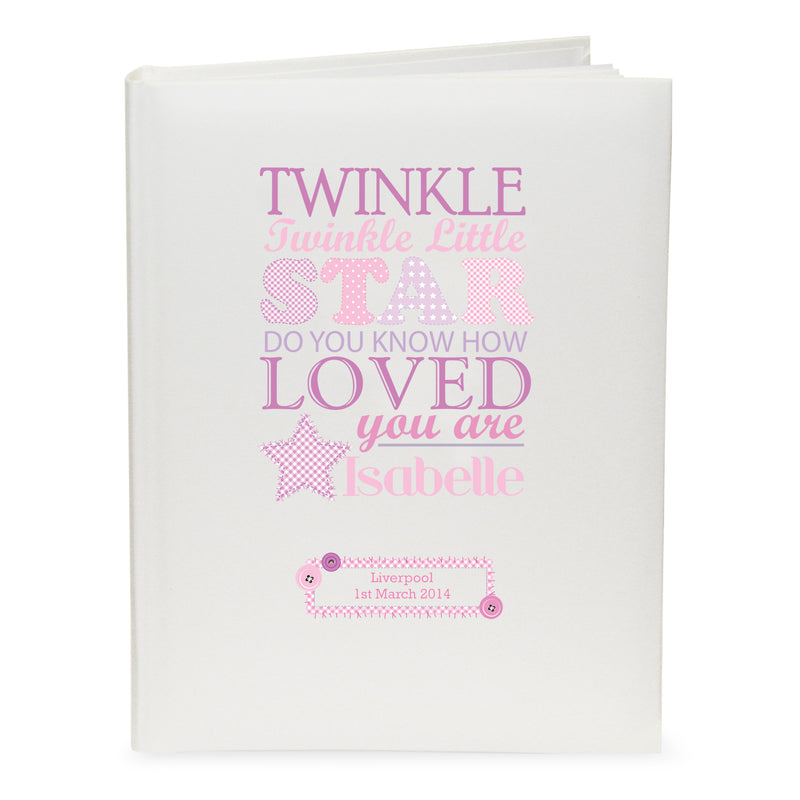 Personalised Twinkle Girls Traditional Photo Album
